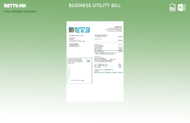 Уругвај UTE компанија за електрична енергија деловна сметка за комунални услуги